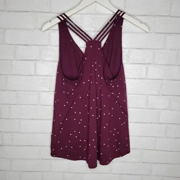 Maurices Burgundy Stars Tank Top - Picture 2 of 3